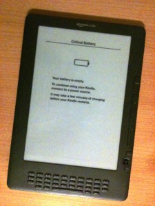 Kindle: Your battery is empty
