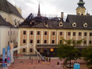 Und so sieht der Ursulinenhof heute Morgen aus.